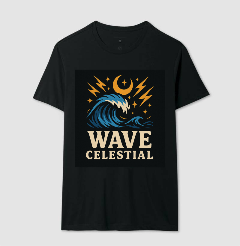 Camiseta Wave celestial