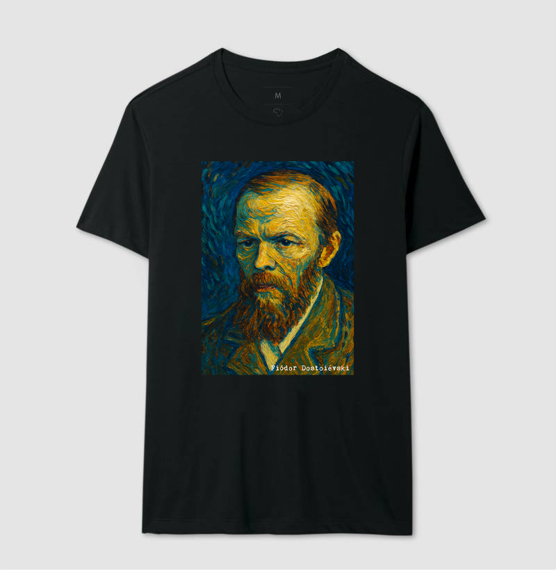 Camiseta - Dostoiévski / Van Gogh