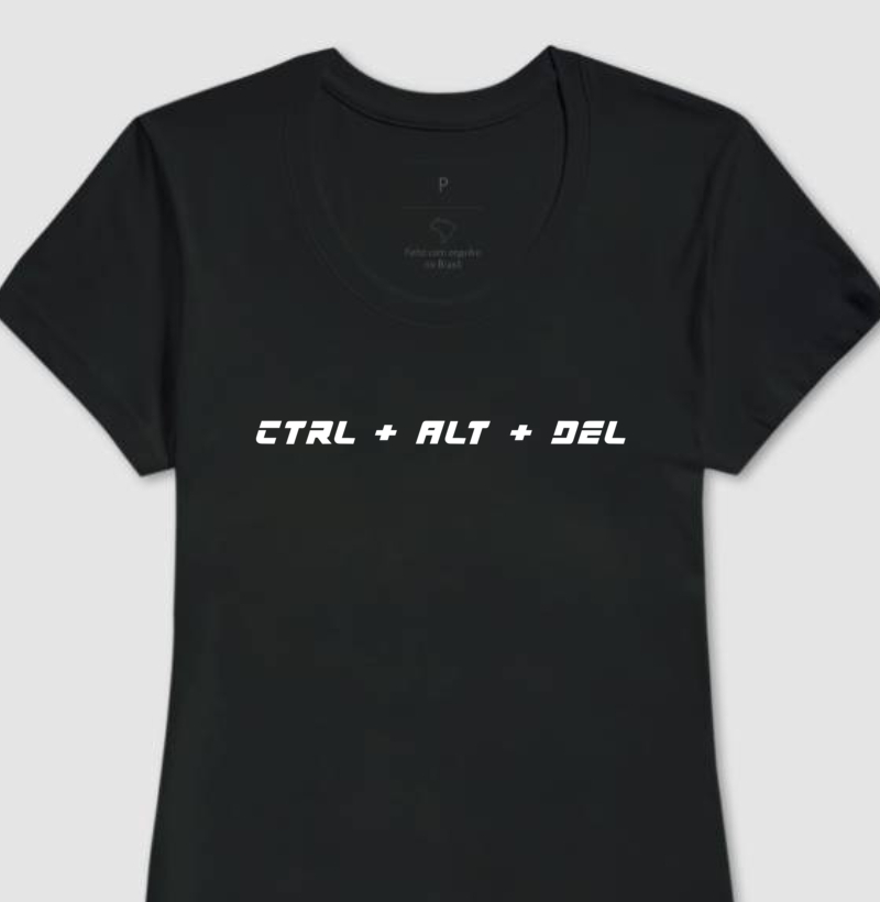 Camiseta Ctrl + Alt + Del