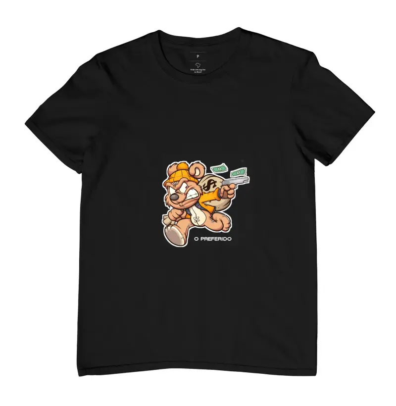 CAMISA O PREFERIDO ESTAMPA URSO