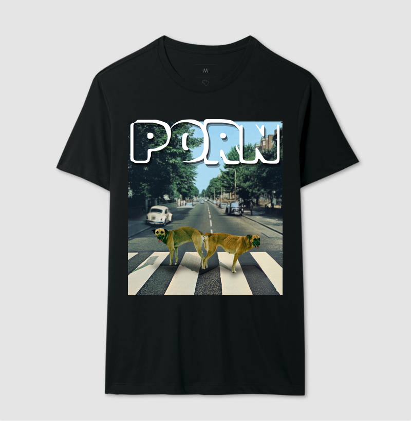 Camiseta PORN Cachorros Abbey Road | Fantastico Mundo da Biologia