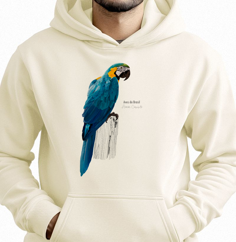 Aves do Brasil II - Arara Canindé - Moletom Hoodie