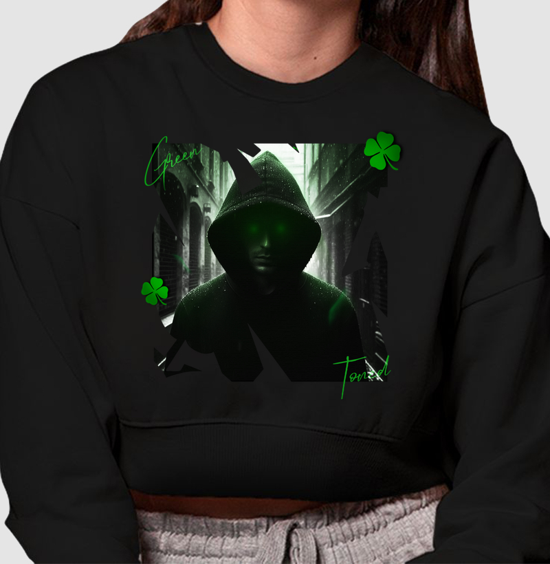 Moletom Cropped Green Look