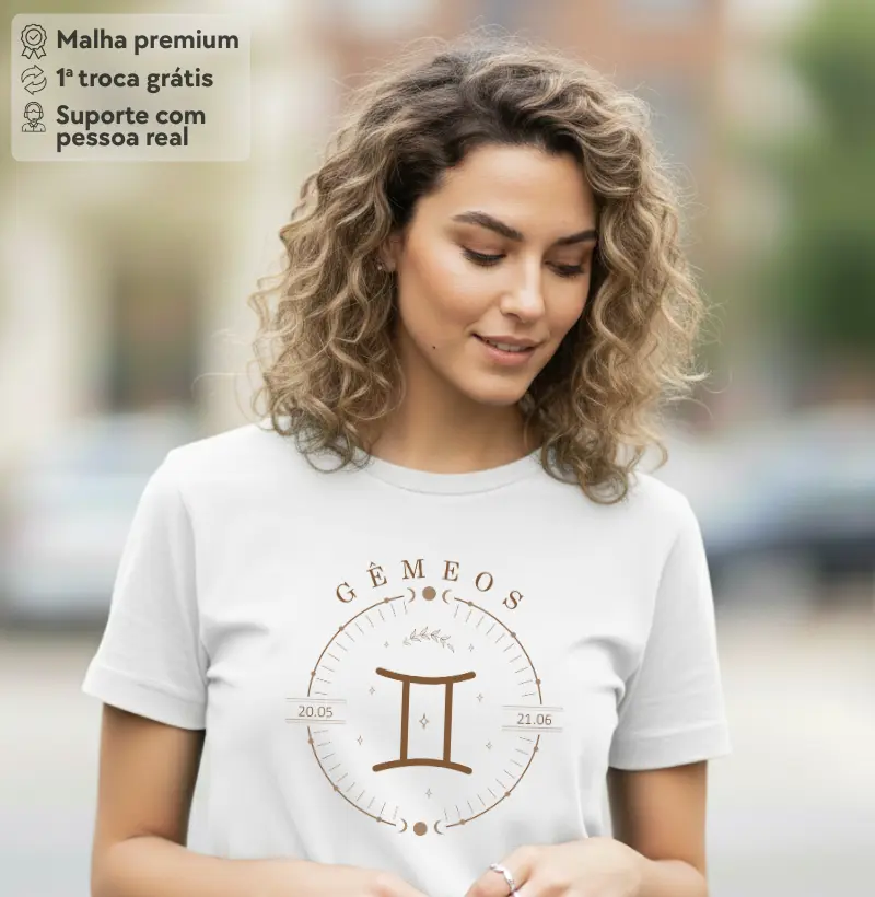 Camiseta Zodíaco Gêmeos