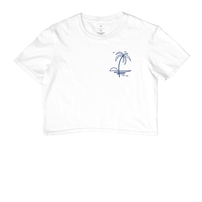 Cropped Branco - Paradise 