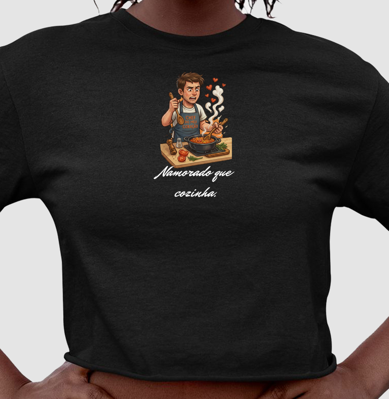 Namorado que cozinha