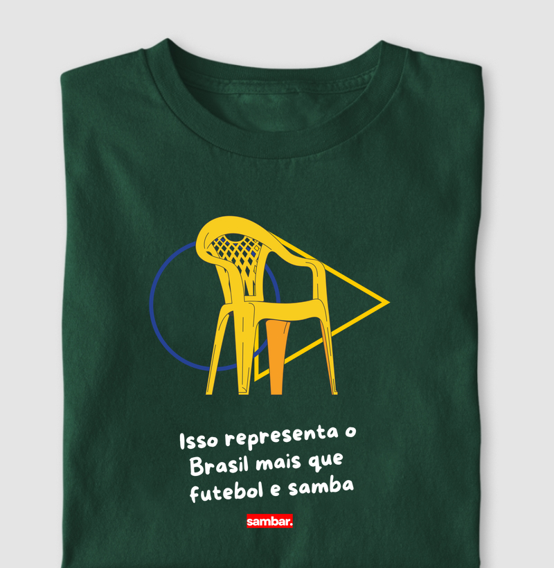 Cadeira de plástico representa mais o Br que futebol e samba