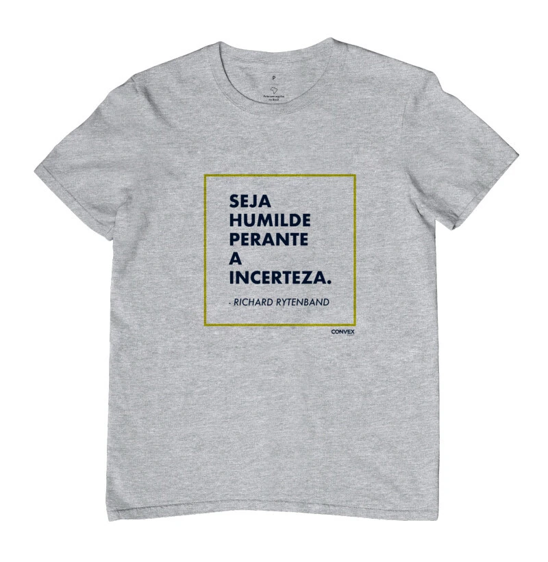 Seja Humilde Perante a Incerteza  (Preta + Dourada)
