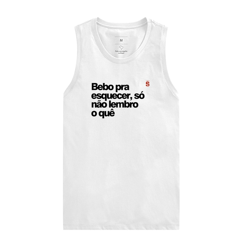Bebo pra esquecer, só não lembro o quê