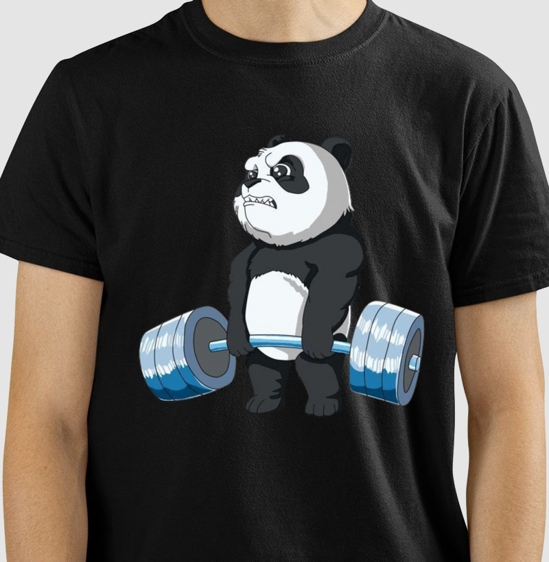 Camiseta Panda strong