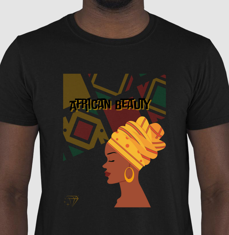 Camiseta beleza africana