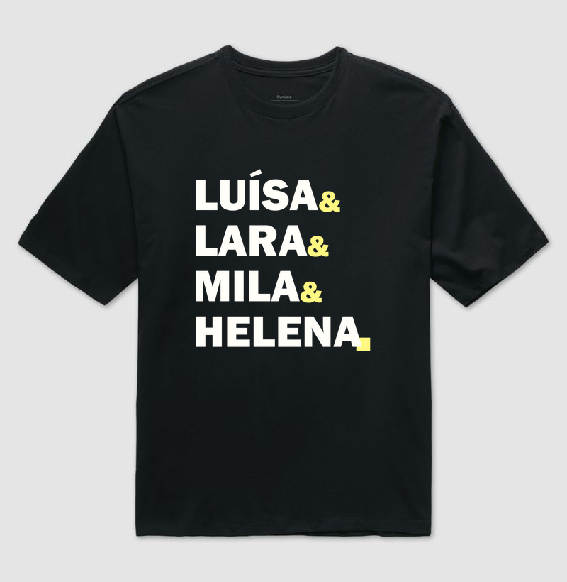 Irmãs Lancellotti (De Repente, Herdeiras - GB Baldassari) estampa clara
