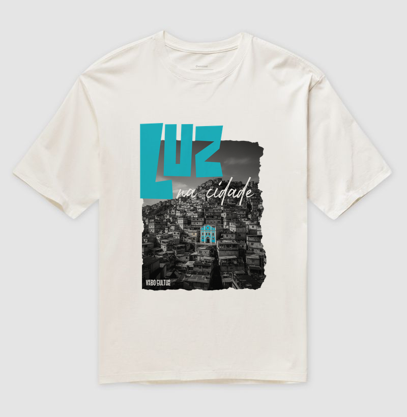 CAMISETA OVERSIZED "LUZ NA CIDADE"
