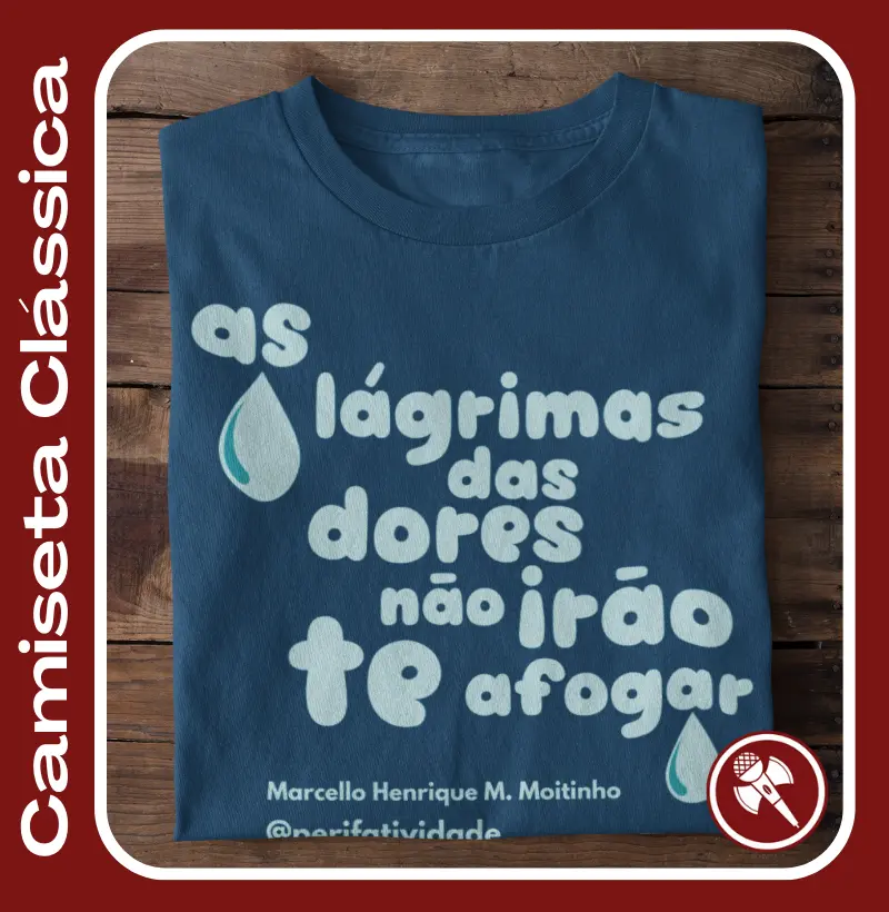 Poeta Marcello Henrique Martins Moitinho 2- Camiseta Clássica e Baby Look