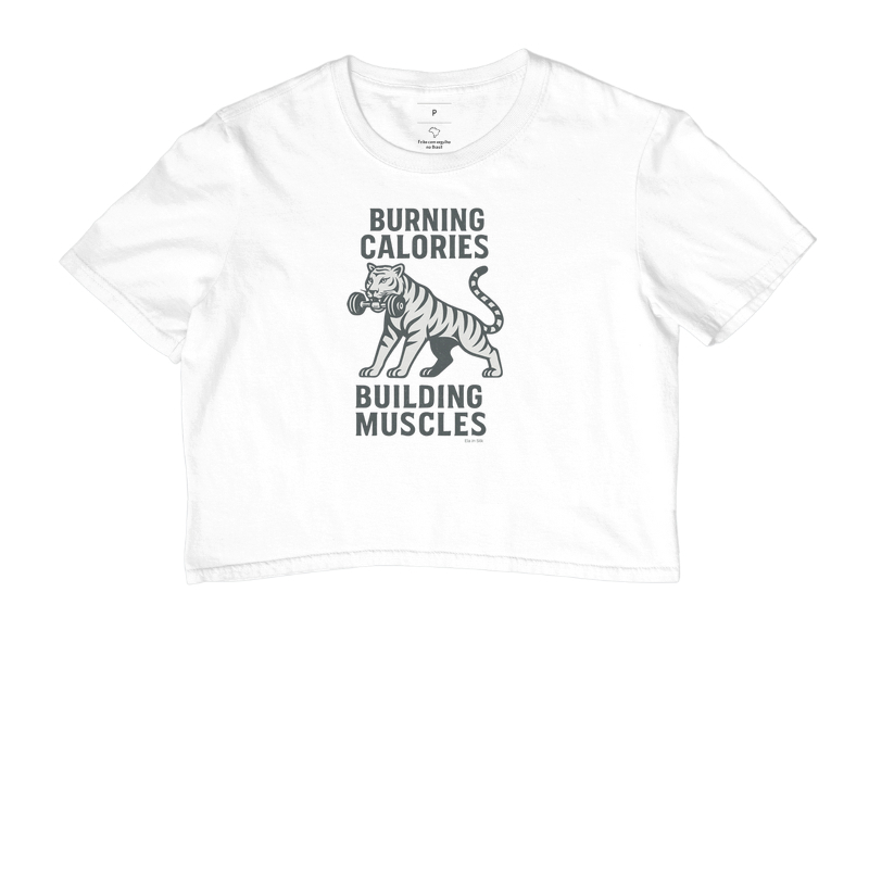 Burning calories. Building muscles - monocromático