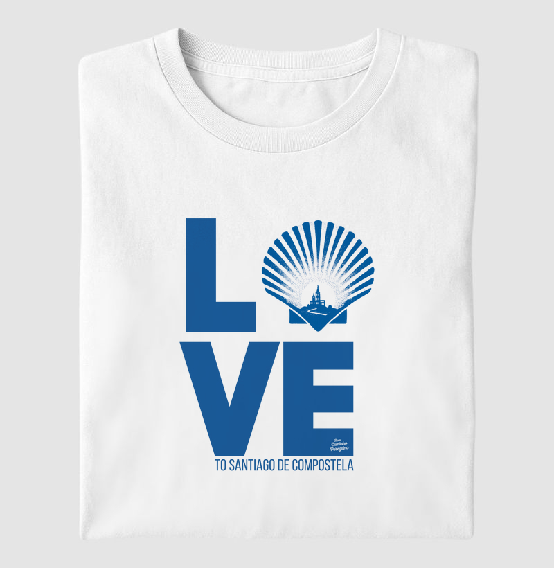 Love to Santiago de Compostela | versão em cor azul