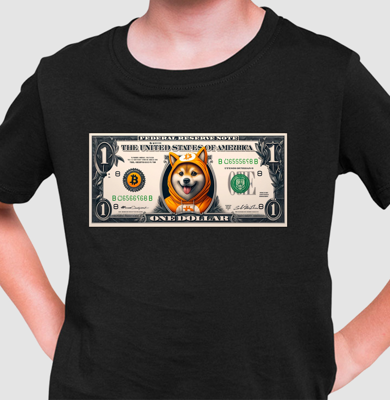 Camiseta kids Dog 1 Dólar