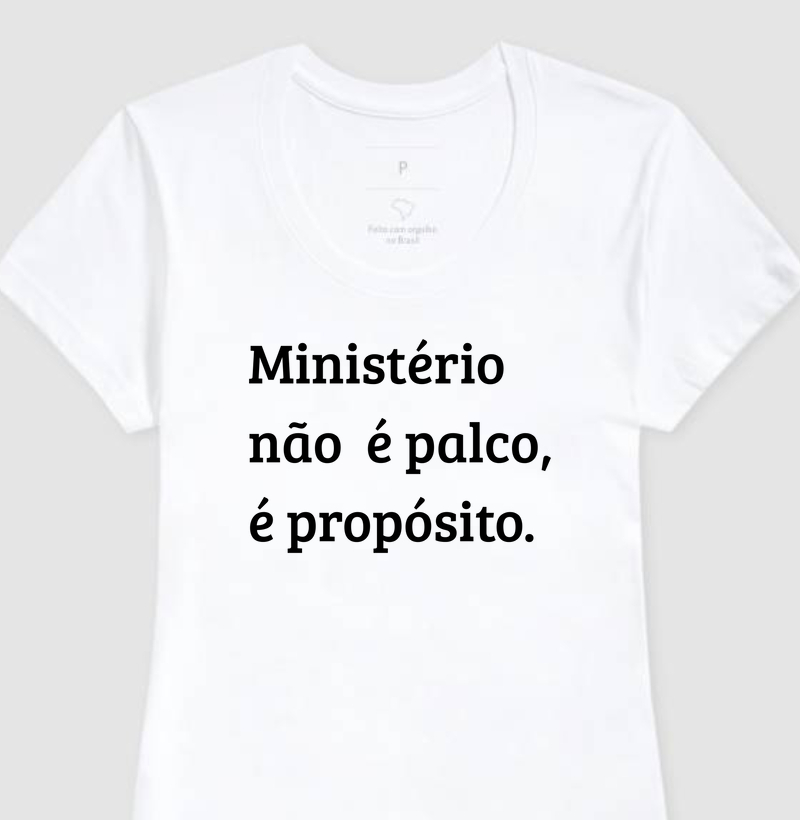 Ministério não é palco é propósito