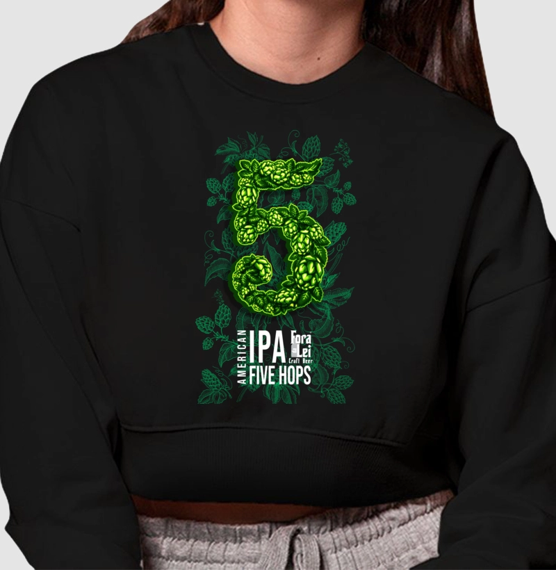 Moletom Cropped Five Hops