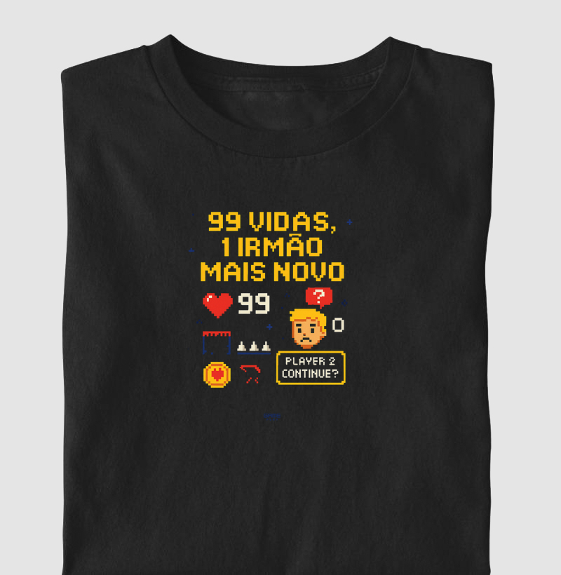 RetroPhrase 99 Vidas 1 Irmão Mais Novo