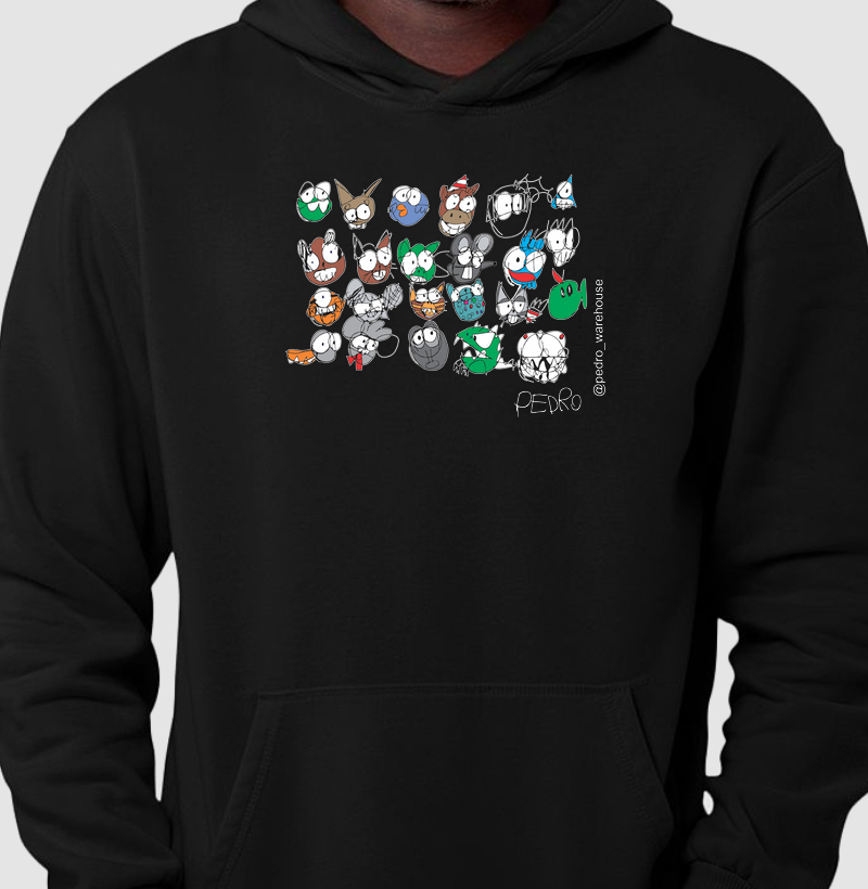 MOLETOM HOODIE CAPUZ - MONSTROS