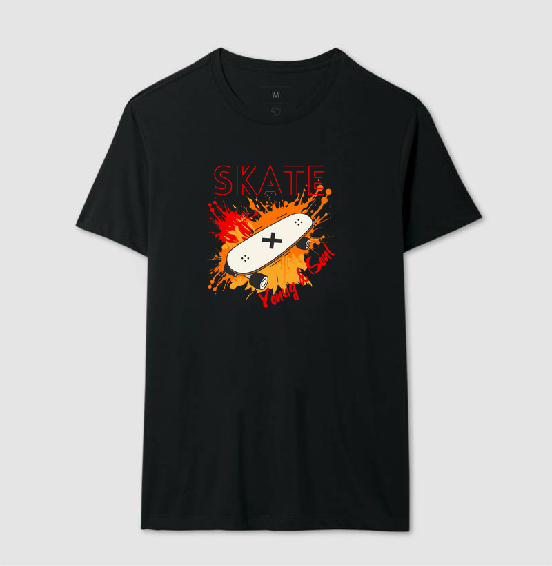 Camiseta Skate - Young & Soul