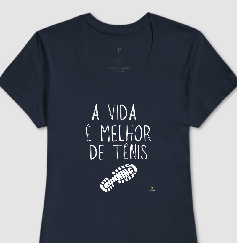 A vida é melhor de tênis de corrida