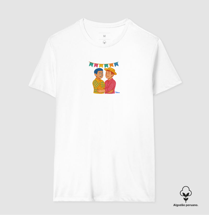 Camiseta de Algodão Peruano "casal G" 3