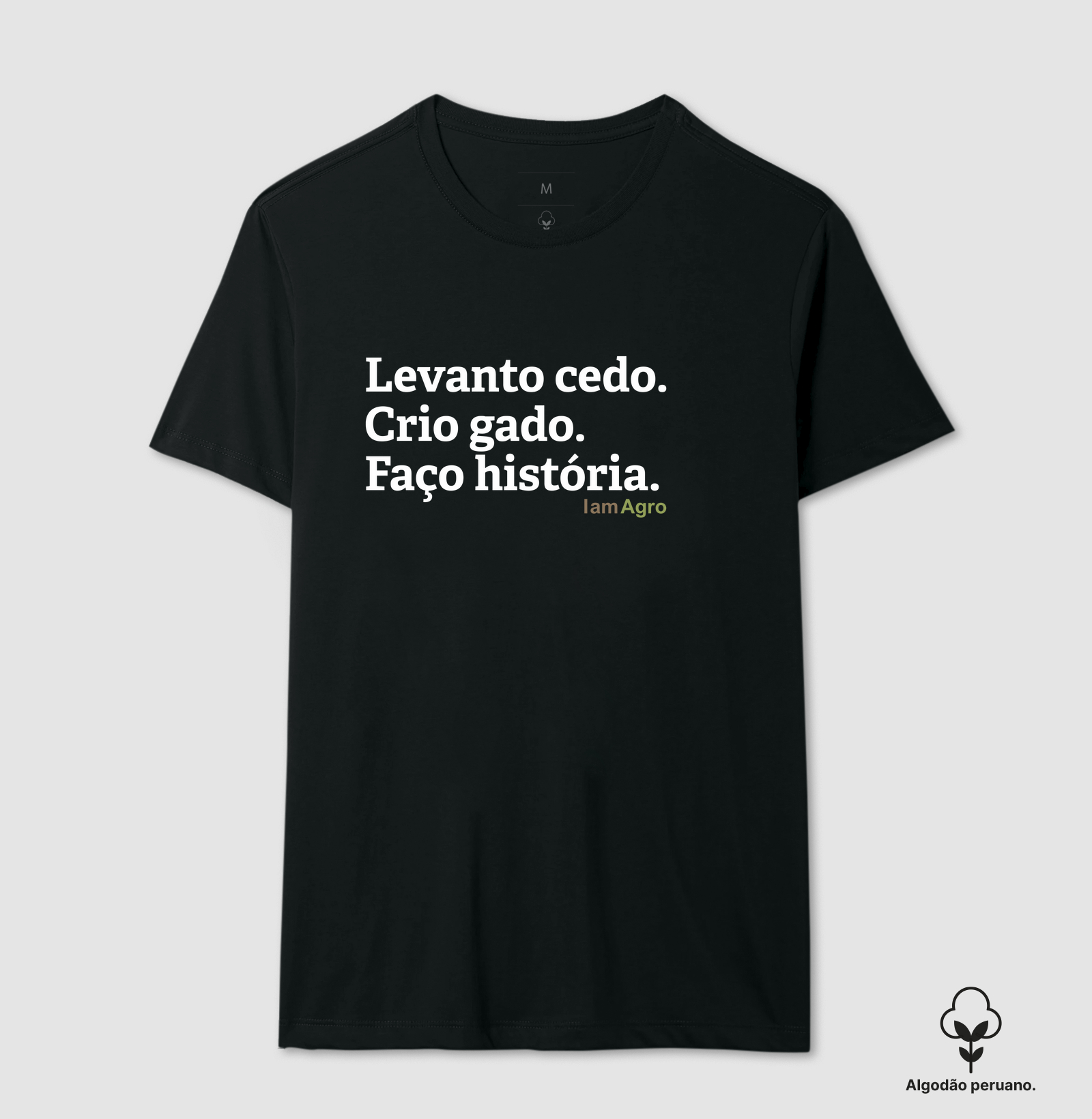 Camiseta Pecuarista Levanto cedo!