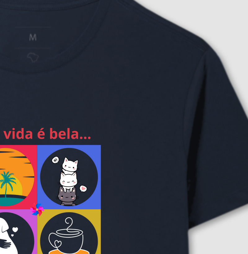 Camiseta vida bela
