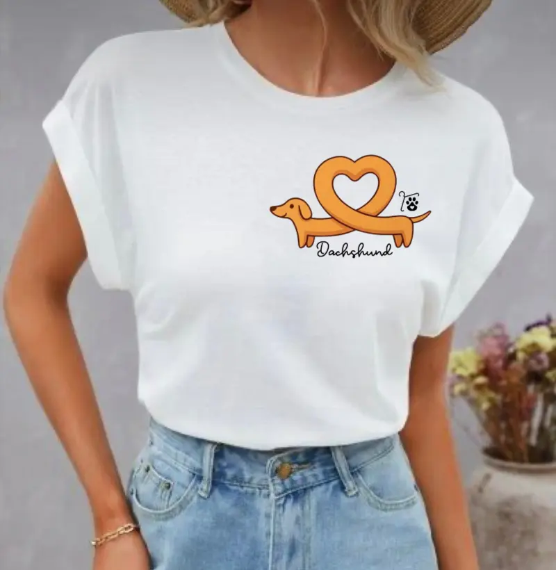 [Camiseta] Dachshund Love - Dachshund