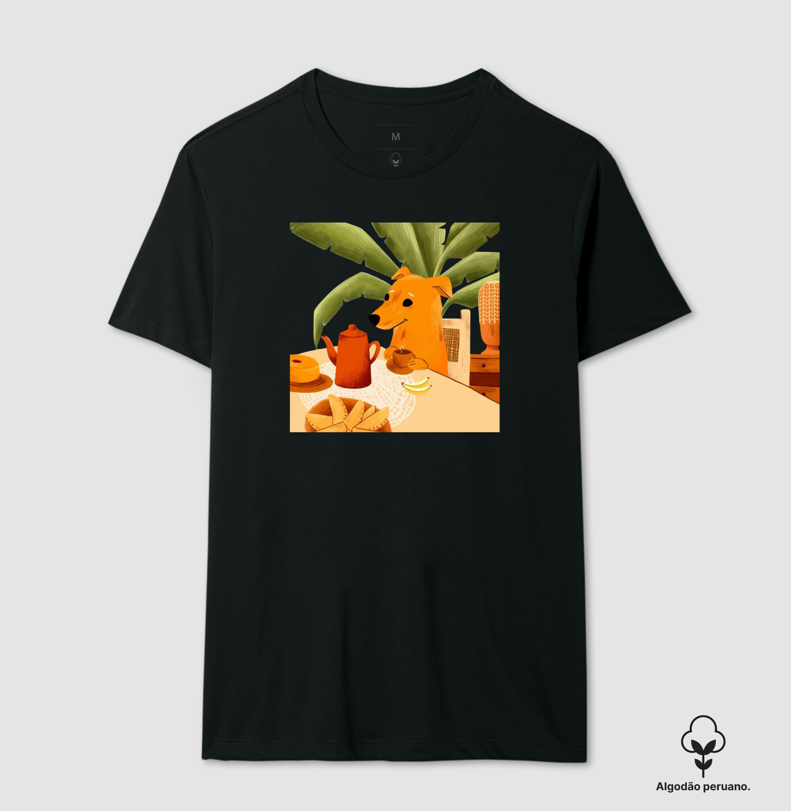 Camiseta Algodão Peruano Brunch