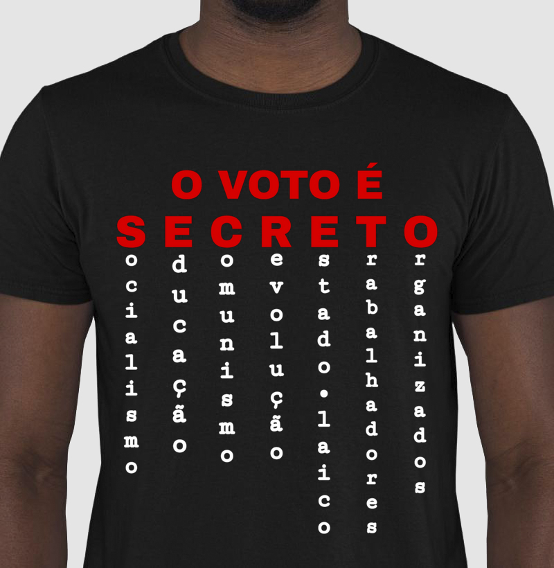 O Voto é Secreto (Preta) Modelo 2