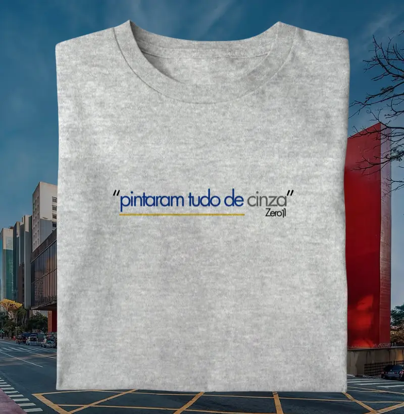 Pintaram tudo de cinza