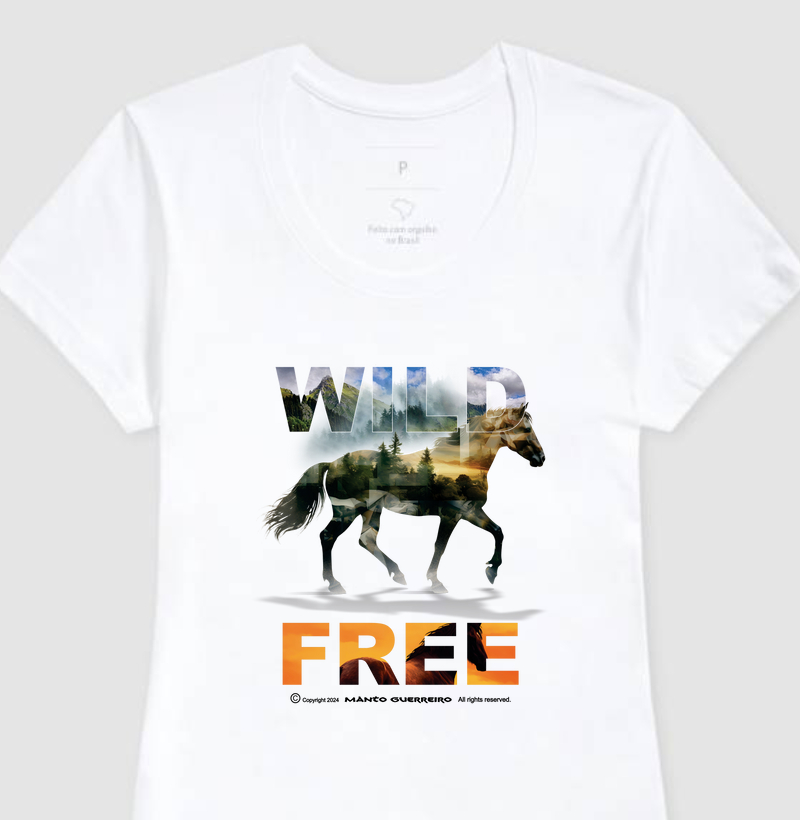 Camisa Wild Feminina Branca