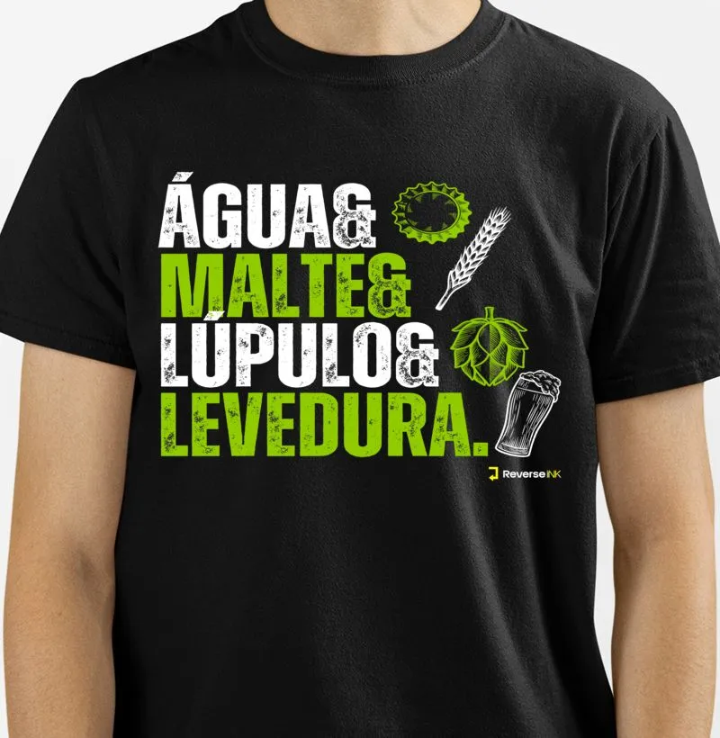 ÁGUA LÚPULO MALTE LEVEDURA - CERVEJA 