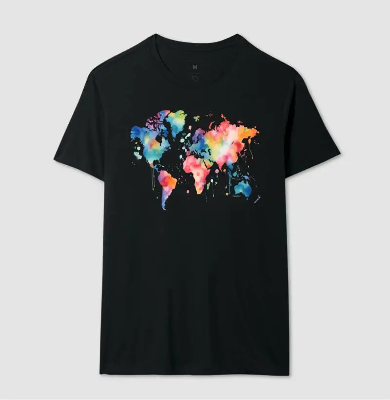 Camiseta Mundo Aquarela