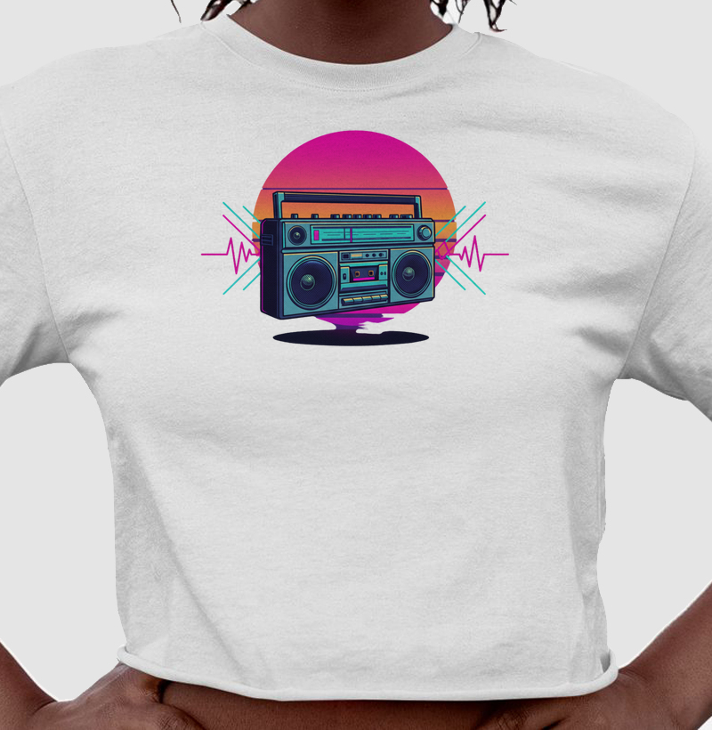 Cropped Boombox Sunset — Rádio Mixtape 80/90 | Posto80