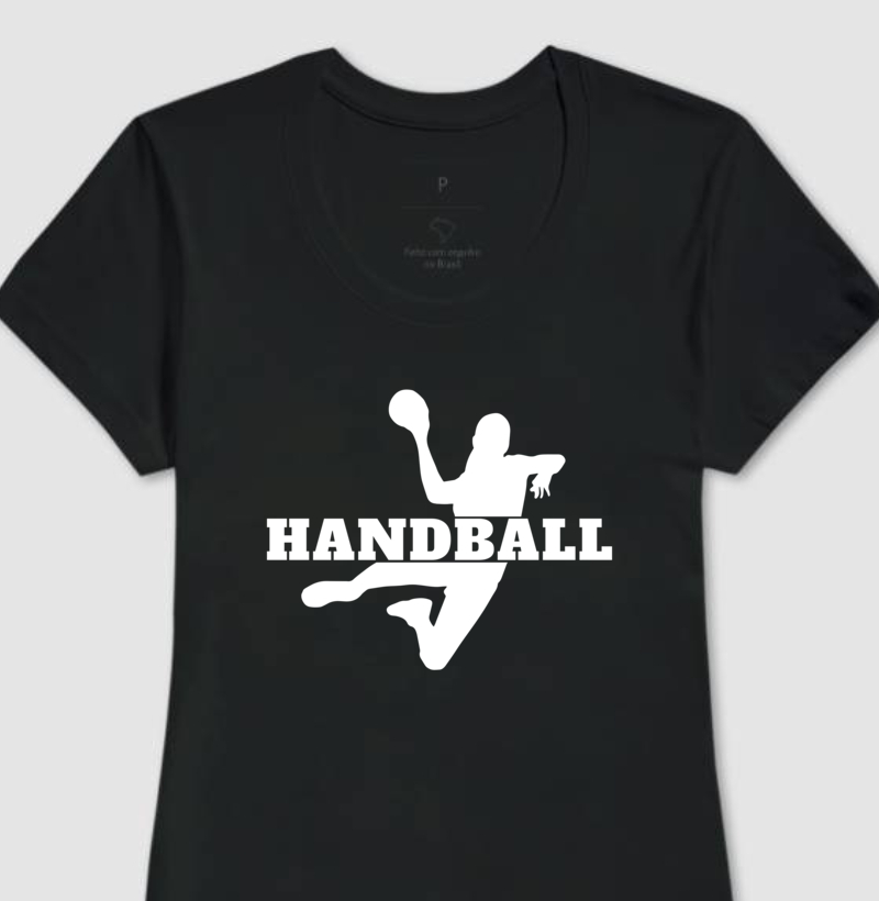 Camiseta Handebol - Silhueta Jogadora - Handball 