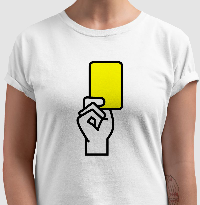 Camiseta " Cartão Amarelo"
