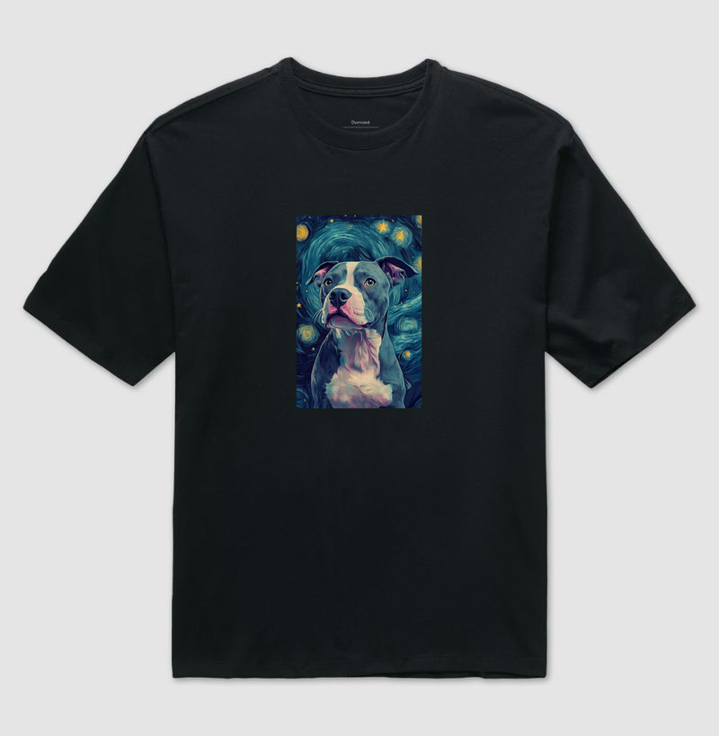 Pit Bull em noite estrelada de Vincent Van Goch