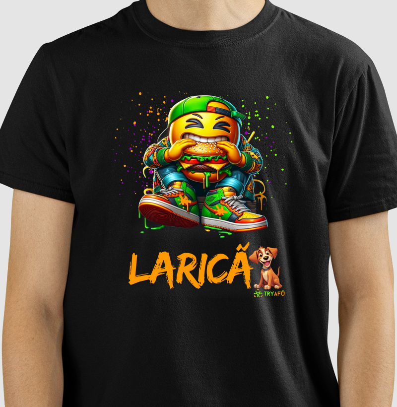 Camiseta estampa laricão Try Afú: Moda Urbana, Autenticidade da Cultura Hip Hop.