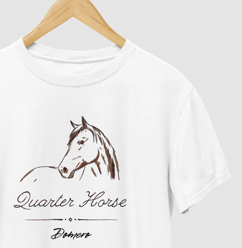 camiseta masculina quarter horse