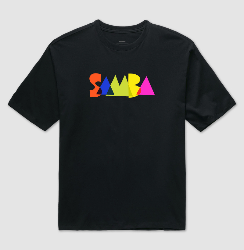 Camiseta Oversized Samba Colors