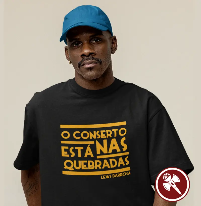 Camiseta Oversize Malha Bold - O Conserto está nas Quebradas