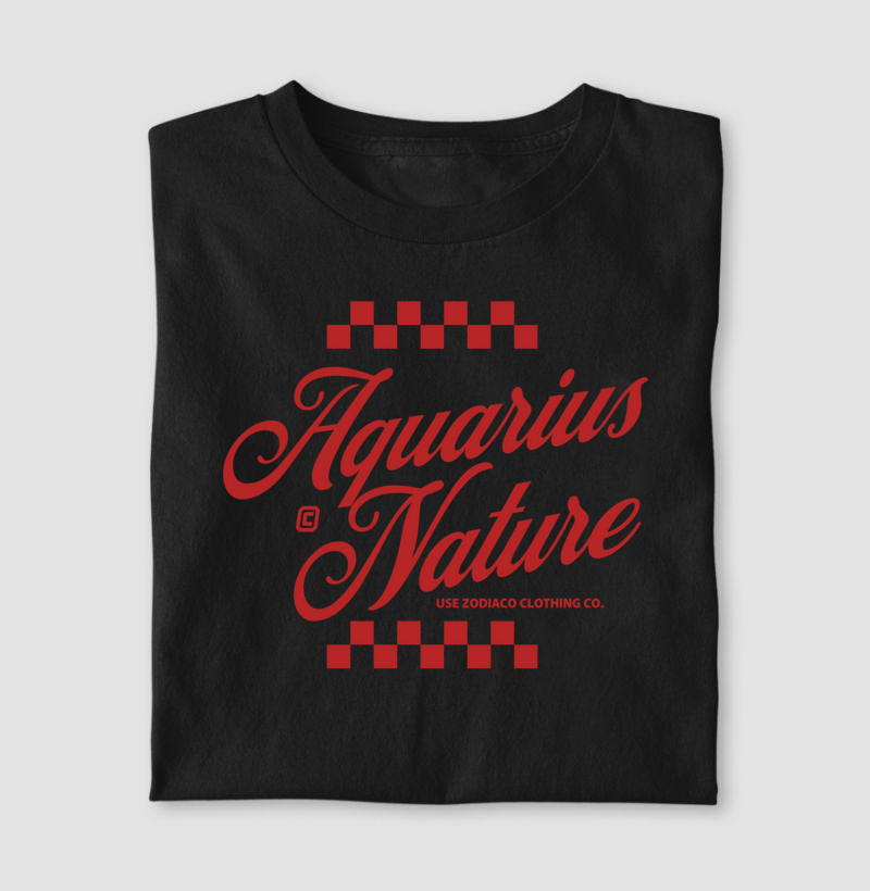 Camiseta Signos AQUÁRIO - AQUARIUS NATURE
