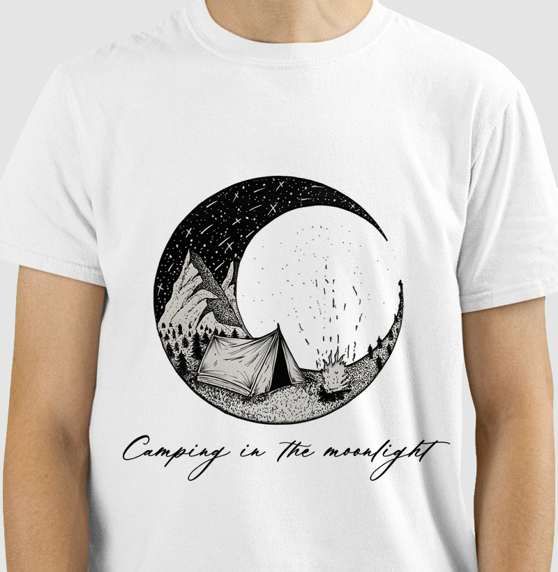 Camping in the moonlight