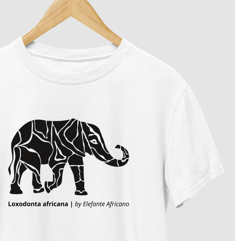 Camiseta Animalis Elefante 100% Algodão