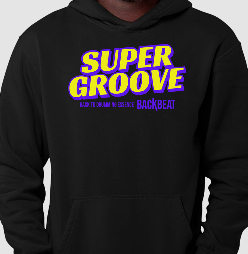 Moletom Hoodie Super Groove - Preto 