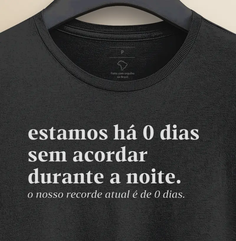 Estamos a 0 dias sem acordar durante a noite